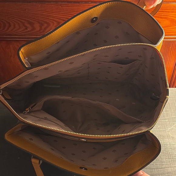 Kate Spade Mustard Leather Tote - Picture 3 of 4
